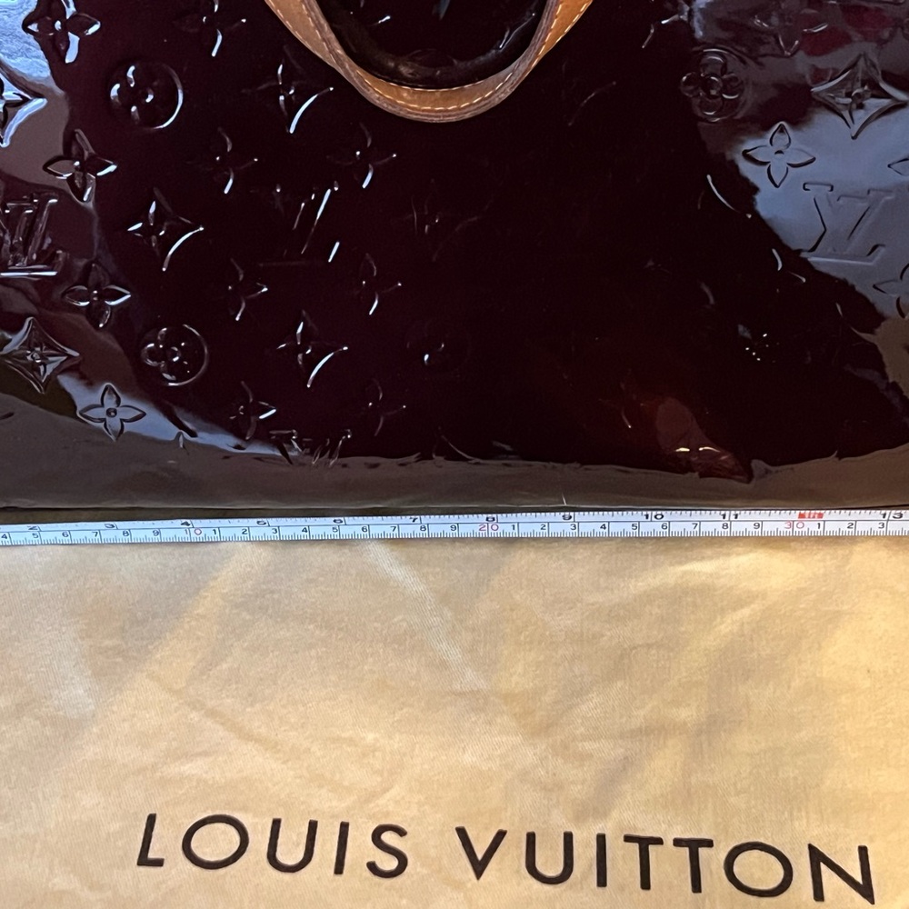 💎AUTHENTIC LOUIS VUITTON💎 BREA MM AMARANTE VERNIS BAG•GORGEOUS BAG - Picture 12 of 16